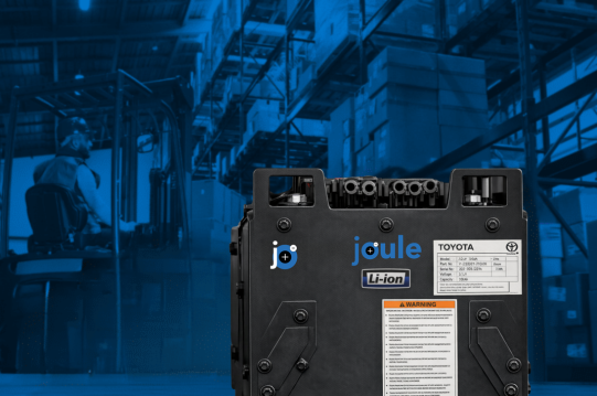 Joule Battery on dark blue background